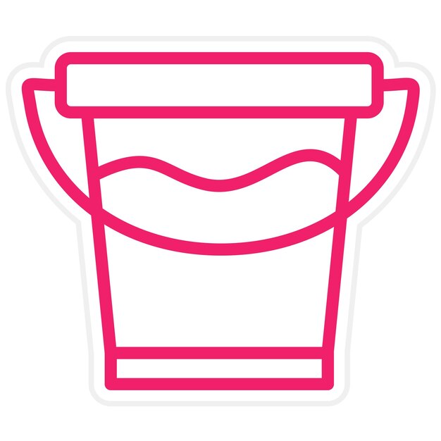 Estilo del icono del cubo de diseño vectorial