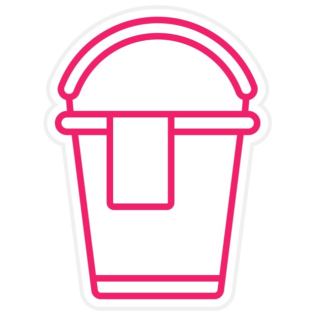 Estilo del icono del cubo de diseño vectorial