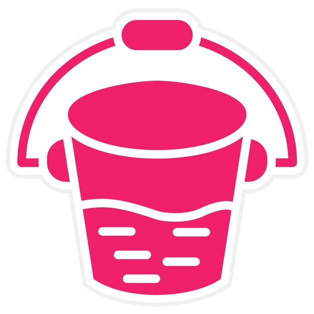 Estilo del icono del cubo de diseño vectorial