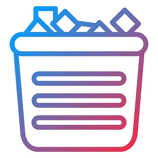 Estilo del icono del cubo de hielo