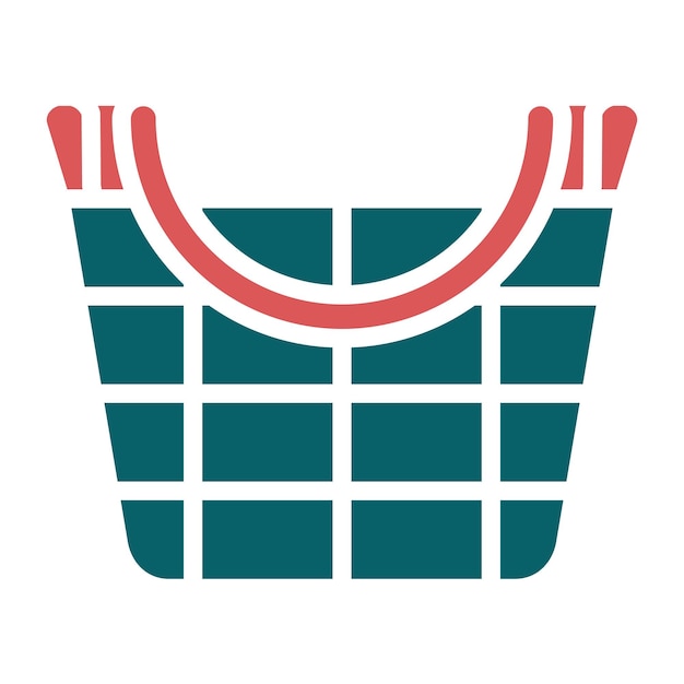 Estilo del icono del cubo de madera