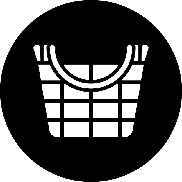Estilo del icono del cubo de madera