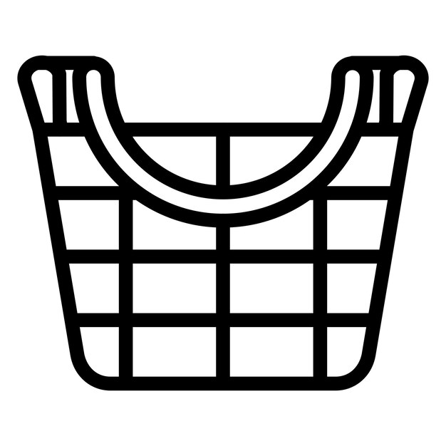 Estilo del icono del cubo de madera