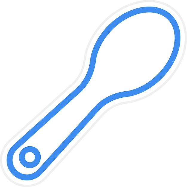 Estilo del icono de la cuchara de diseño vectorial