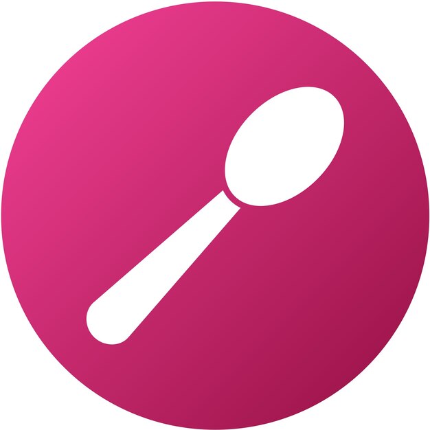 Estilo del icono de la cuchara de diseño vectorial