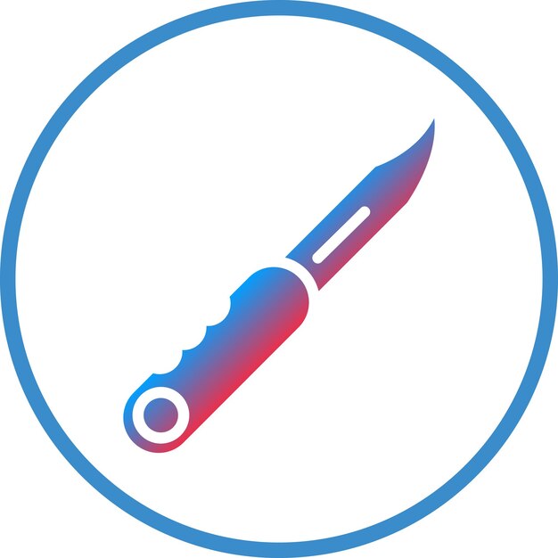 Estilo del icono del cuchillo de bolsillo