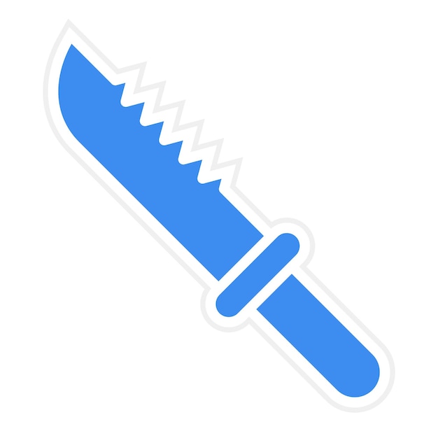 Estilo del icono del cuchillo de diseño vectorial