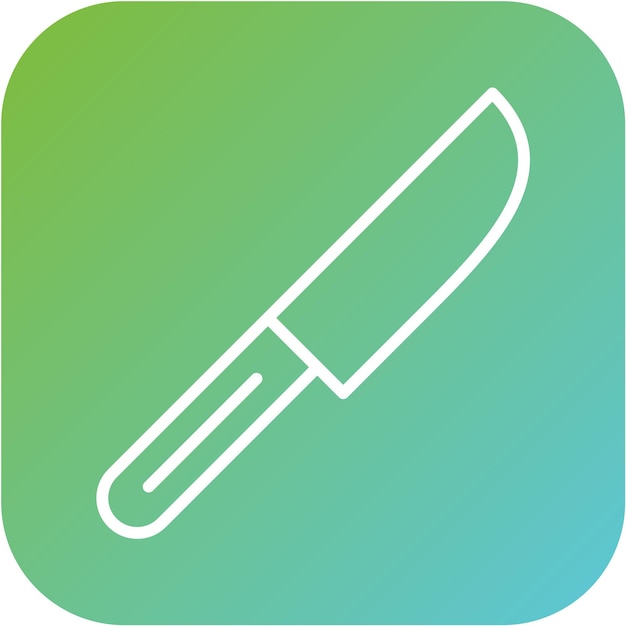 Estilo del icono del cuchillo de diseño vectorial