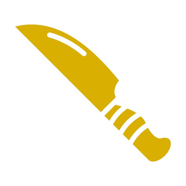 Estilo del icono del cuchillo eléctrico de corte de diseño vectorial
