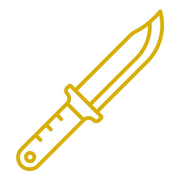 Estilo del icono del cuchillo