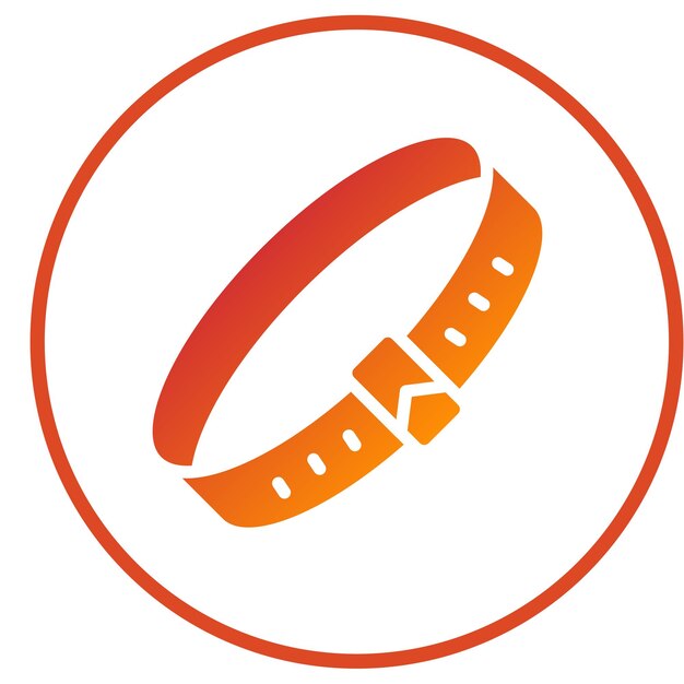 Estilo del icono del cuello de diseño vectorial