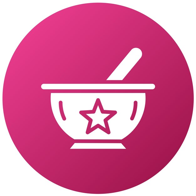 Estilo del icono del cuenco de diseño vectorial