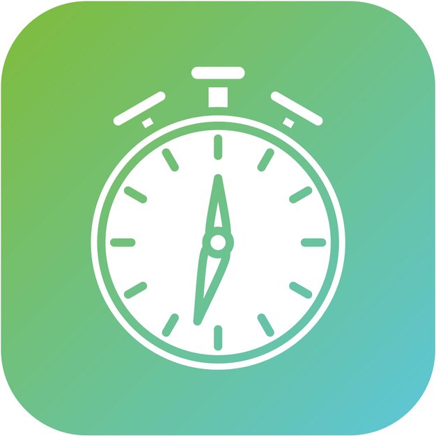 Estilo del icono de la cuenta atrás del diseño vectorial