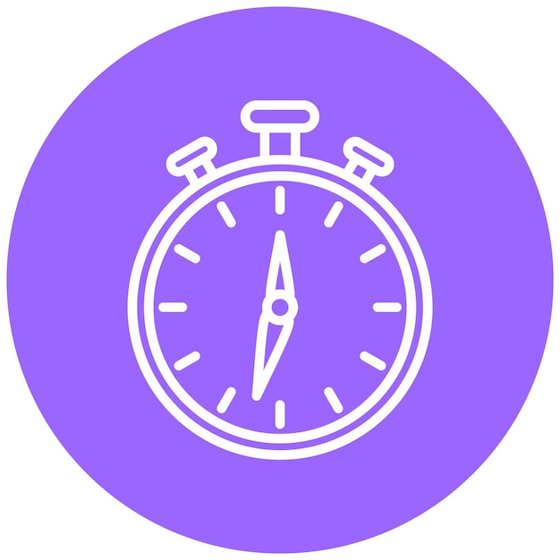 Estilo del icono de la cuenta atrás del diseño vectorial
