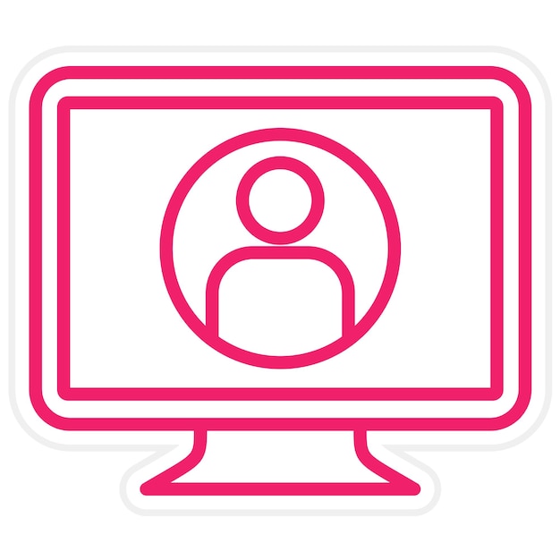 Estilo del icono de la cuenta de diseño vectorial