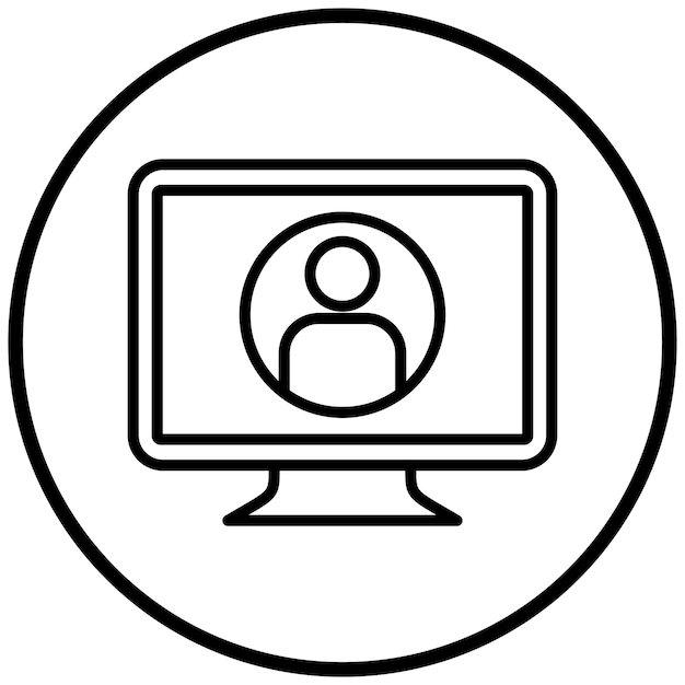 Estilo del icono de la cuenta de diseño vectorial