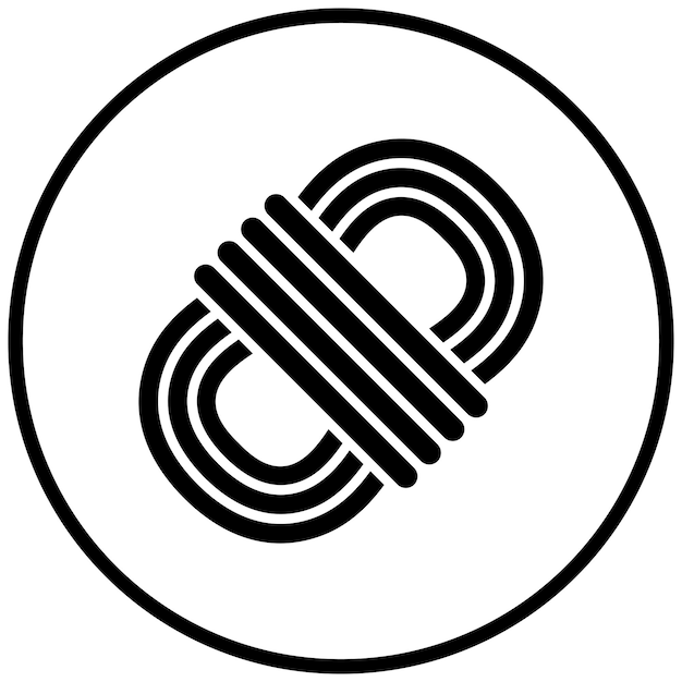 Estilo del icono de la cuerda de diseño vectorial