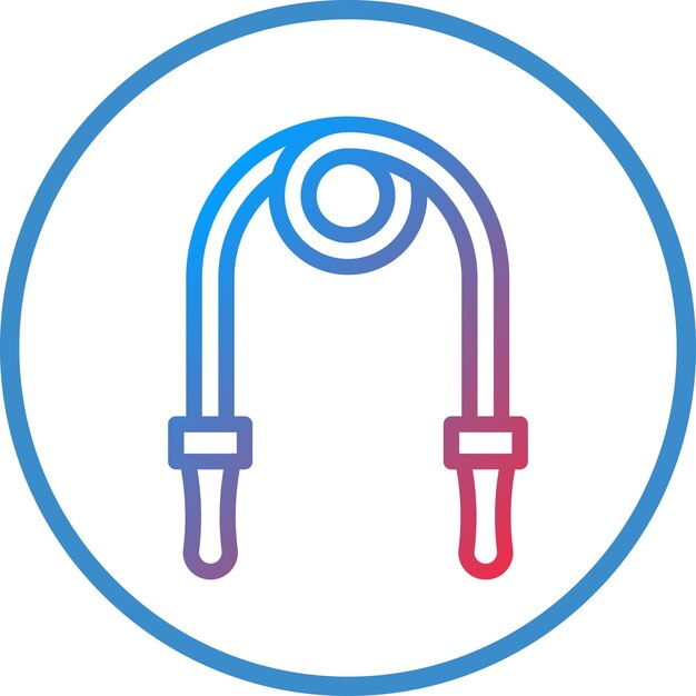 Estilo del icono de la cuerda de salto