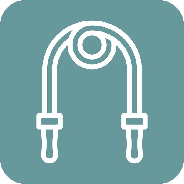 Estilo del icono de la cuerda de salto