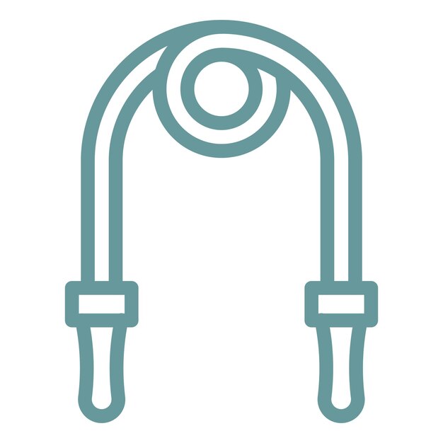 Estilo del icono de la cuerda de salto