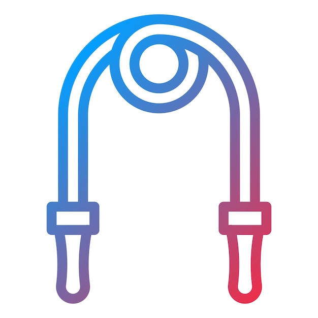 Estilo del icono de la cuerda de salto