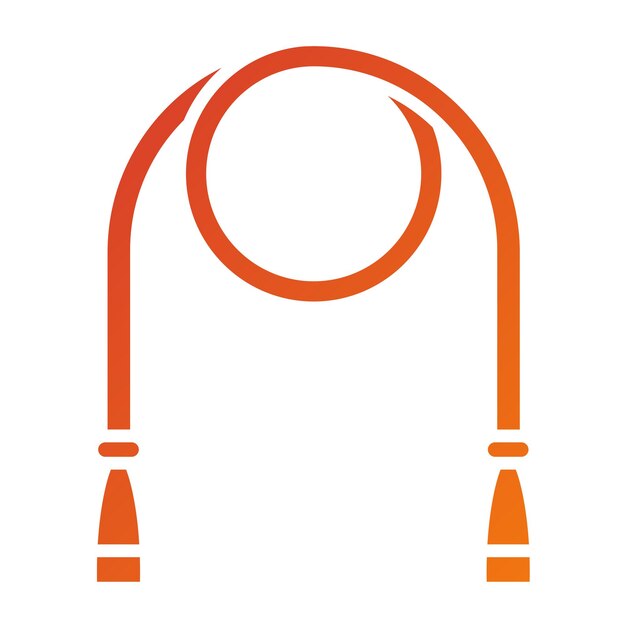 Estilo del icono de la cuerda de salto