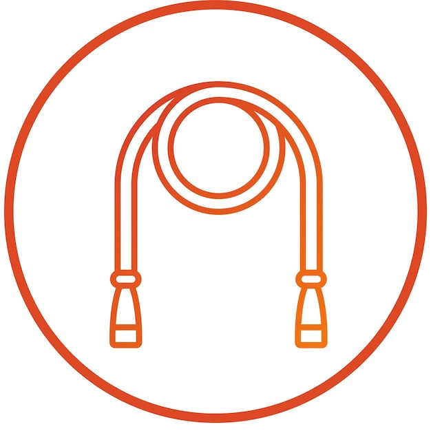 Estilo del icono de la cuerda de salto