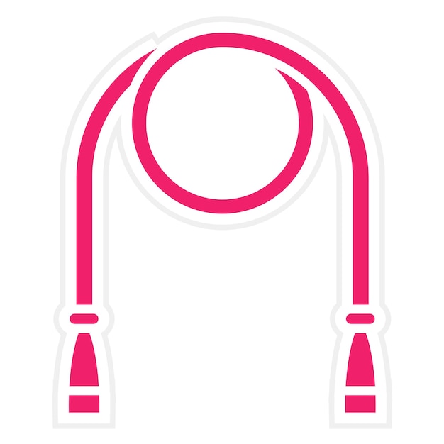 Estilo del icono de la cuerda de salto