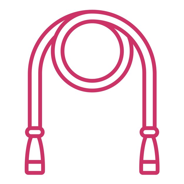 Estilo del icono de la cuerda de salto
