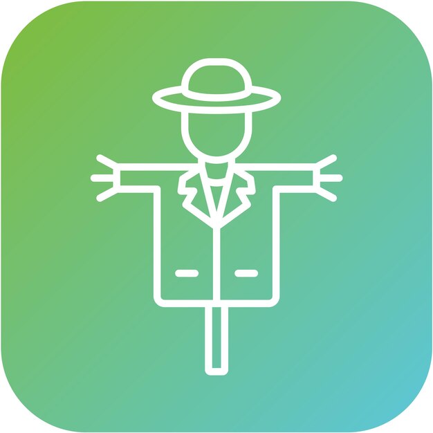 Estilo del icono del cuervo asustador