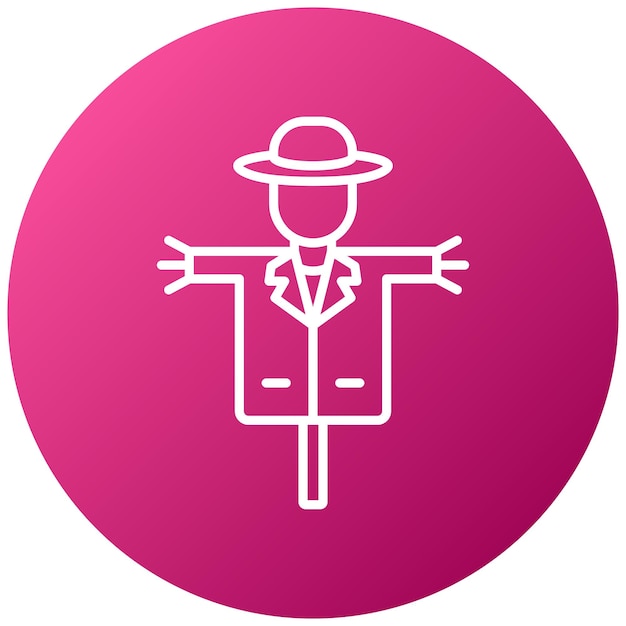 Estilo del icono del cuervo asustador
