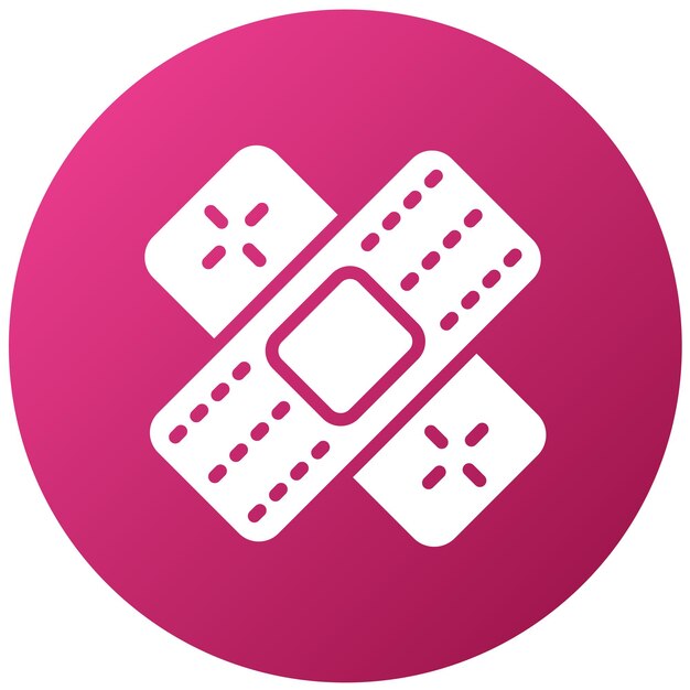 Estilo de icono de cuidado de heridas de diseño vectorial