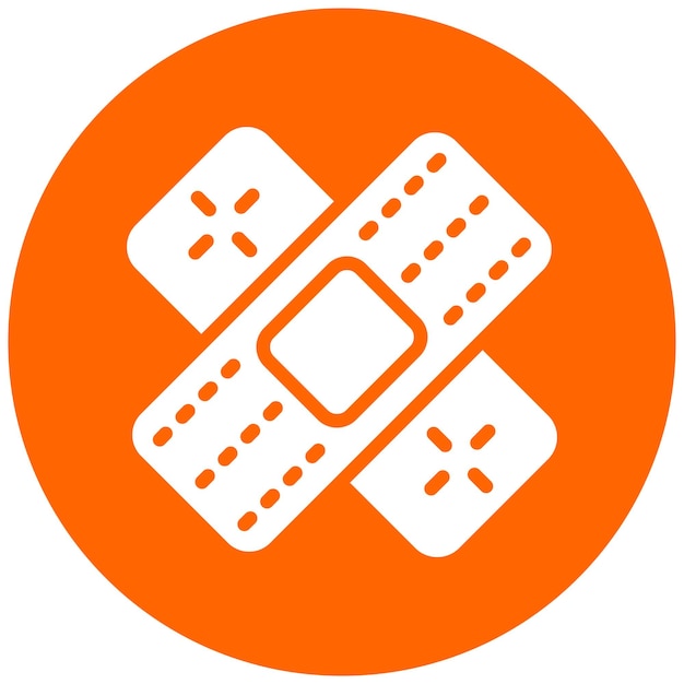 Estilo de icono de cuidado de heridas de diseño vectorial