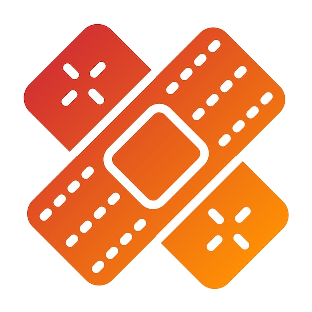 Estilo de icono de cuidado de heridas de diseño vectorial
