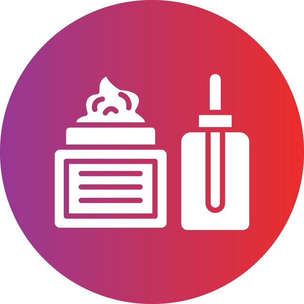 Estilo de icono de cuidado de la piel de diseño vectorial