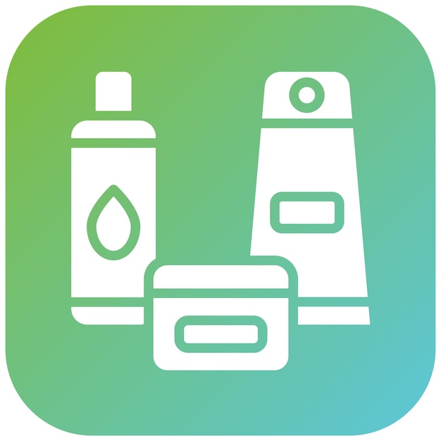 Estilo de icono de cuidado de la piel de diseño vectorial