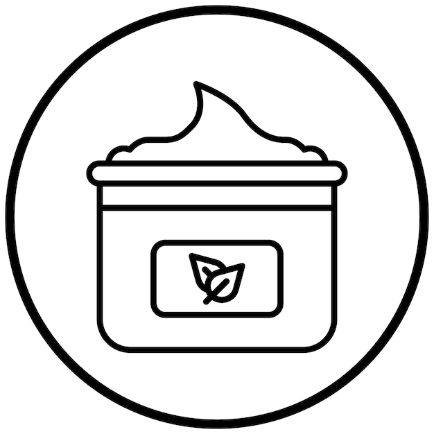 Estilo del icono de cuidado de la piel