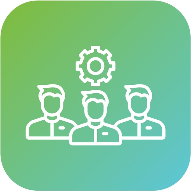 Estilo del icono de la cultura de la empresa