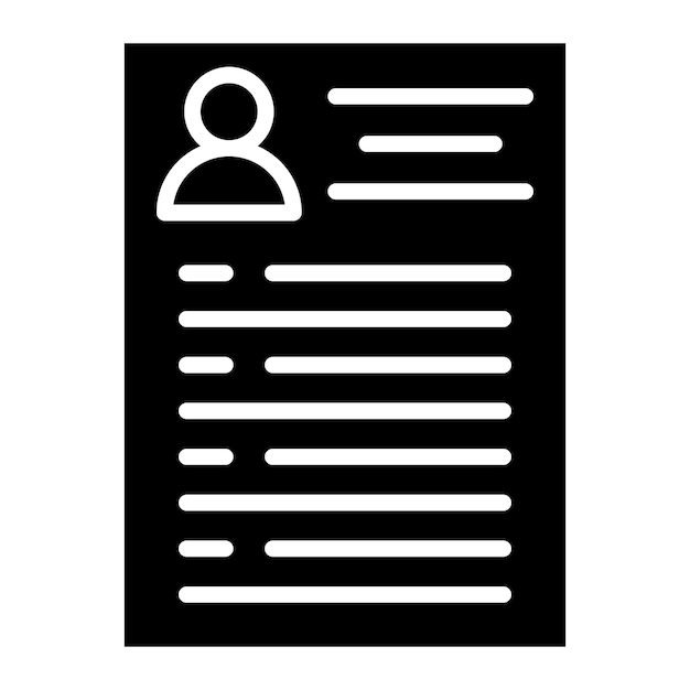Estilo del icono del currículum