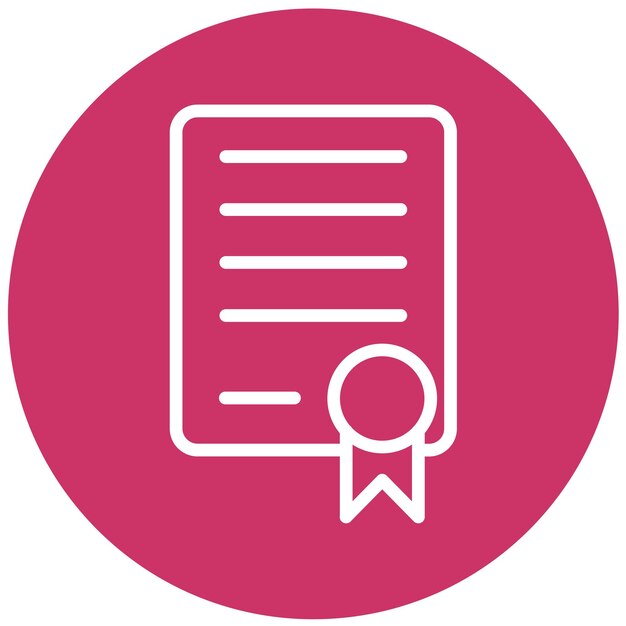 Estilo de icono del curso de diseño vectorial