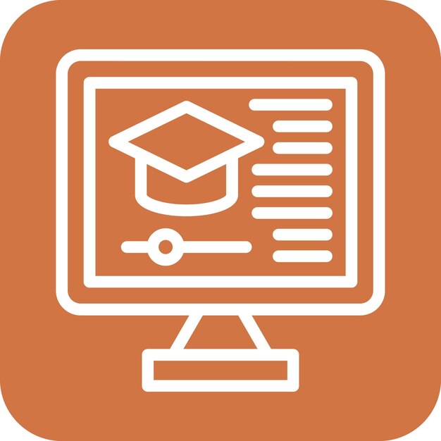 Estilo del icono del curso en línea