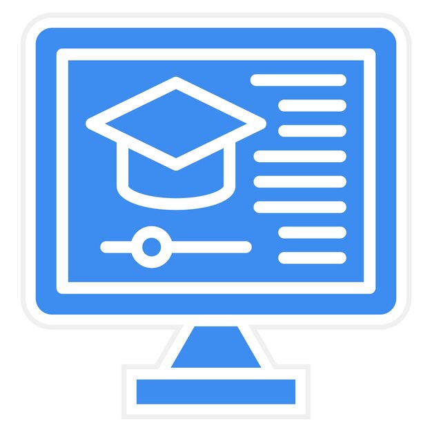 Estilo del icono del curso en línea