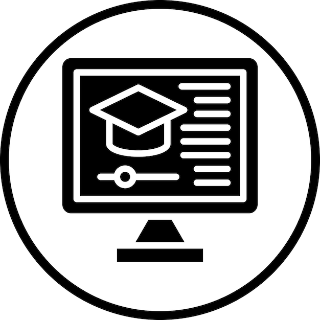 Estilo del icono del curso en línea