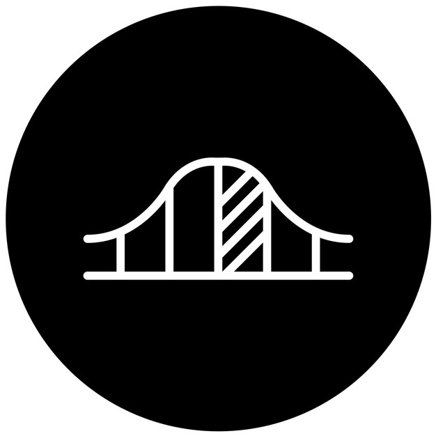 Estilo del icono de la curva de adopción del diseño vectorial