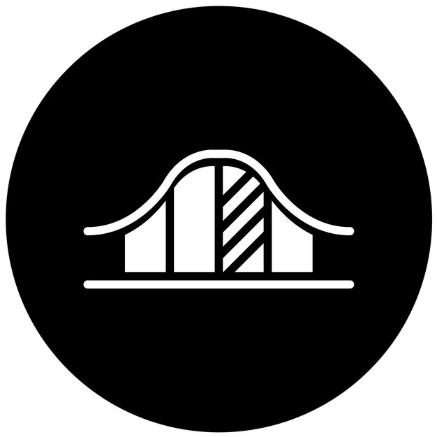Estilo del icono de la curva de adopción del diseño vectorial