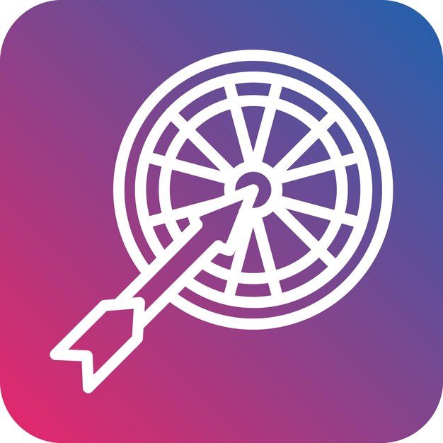 Estilo del icono del dartboard