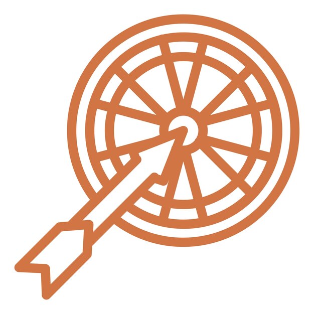 Estilo del icono del dartboard
