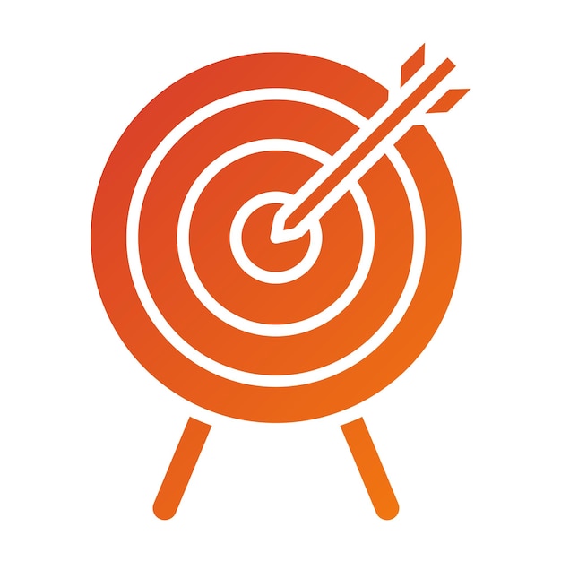 Estilo del icono del dartboard
