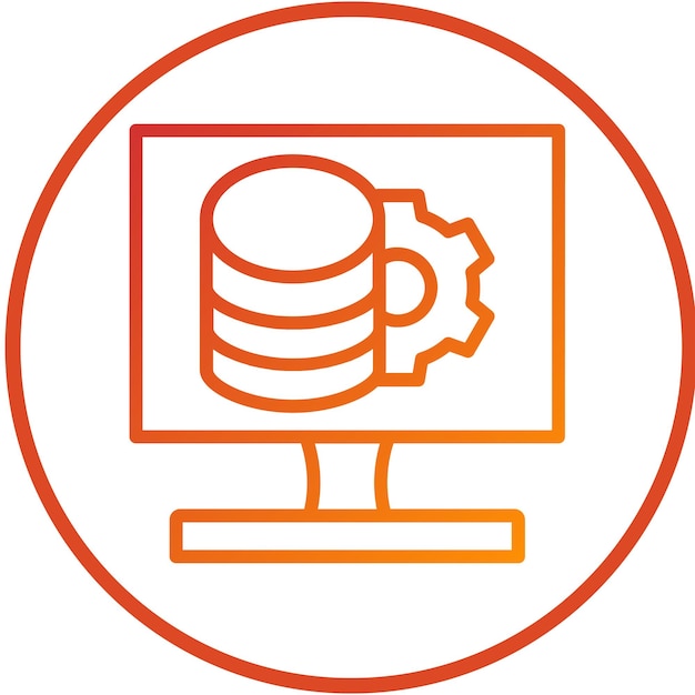 Estilo del icono de los datos de diseño vectorial
