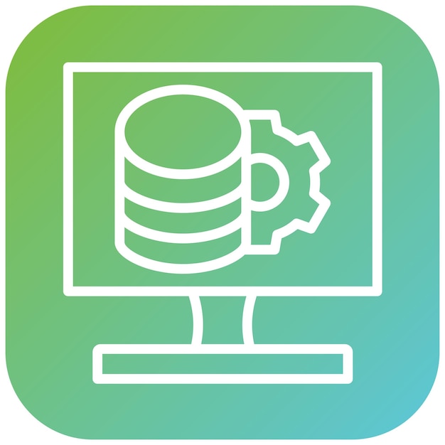 Estilo del icono de los datos de diseño vectorial